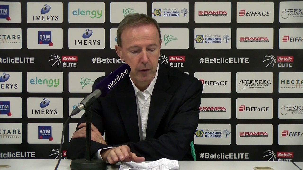 Au micro maritima: Vincent Collet après la victoire de Boulogne Levallois à Fos