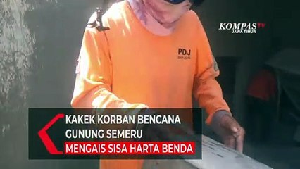 下载视频: Kakek Korban Bencana Gunung Semeru Mengais Sisa Harta Benda