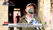 Surco: seis familias se quedaron sin vivienda tras incendio
