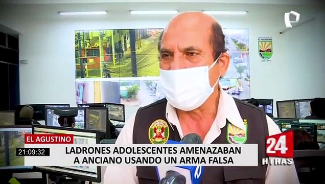 El Agustino: capturan a menores armados que asaltaron a anciano con arma falsa
