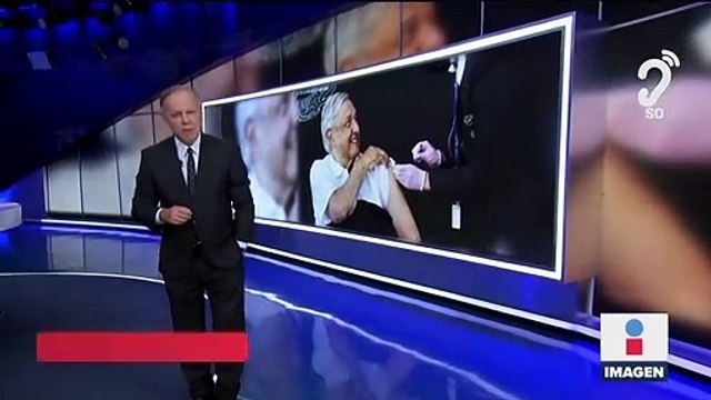 El presidente López Obrador recibe tercera dosis contra Covid-19