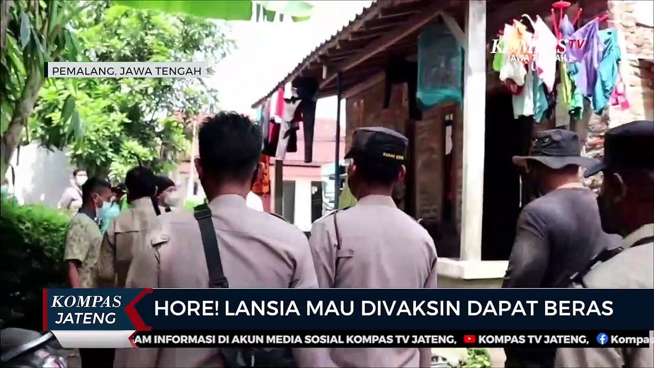 Hore! Lansia Mau Divaksin Dapat Beras
