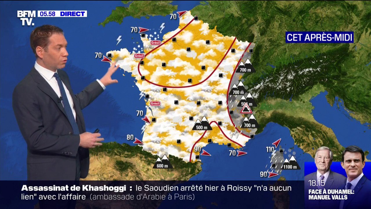 De belles éclaircies au Nord et beaucoup de neige attendues sur les massifs ce mercredi