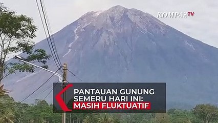 Pantauan Gunung Semeru: Hari Ini Masih Fluktuatif