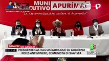 Pedro Castillo: Respetaré poderes del Estado y no somos un gobierno antiminero