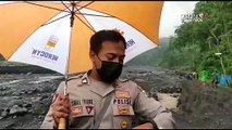 Viral Polisi Evakuasi Penambang dari Awan Panas Gunung Semeru