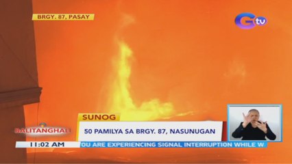 50 pamilya sa Brgy. 87, nasunugan | BT