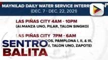 227-K Maynilad customers sa Metro Manila at Cavite, apektado ng water service interruption hanggang Dec. 22