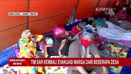 Tenda Pengungsian di Lapangan Desa Sumberwuluh Mayoritas Diisi Warga Lansia Terdampak Semeru