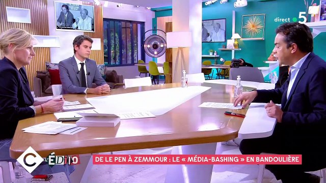 Le journaliste Patrick Cohen se demande dans C à vous si ses confrères doivent continuer à couvrir les meetings d'Eric Zemmour face aux violences verbales et physiques