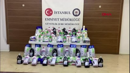 İSTANBUL-ESENYURT'TA 10 TON SAHTE TEMİZLİK MALZEMESİ ELE GEÇİRİLDİ