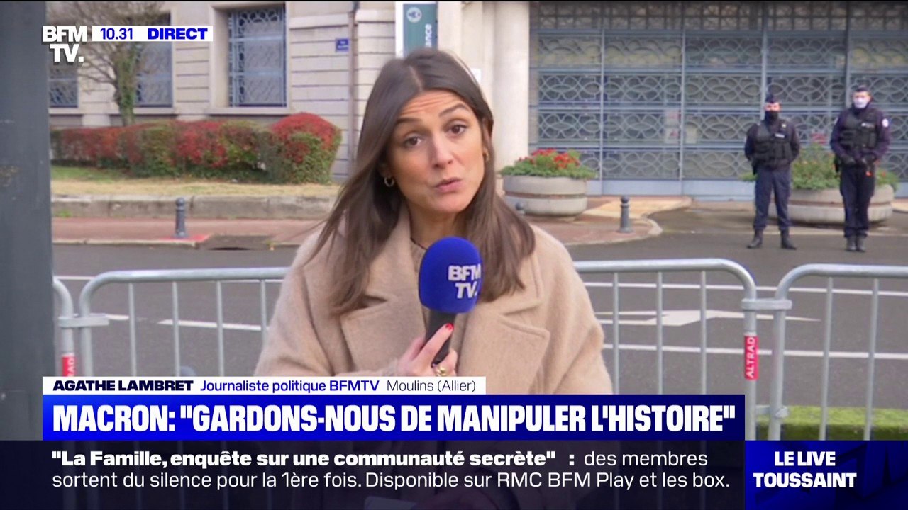 Emmanuel Macron à Vichy: "Gardons-nous de manipuler l'histoire, de l'agiter ou de la revoir"