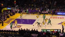 James stars as Lakers down Celtics