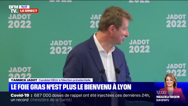 Foie gras interdit à la mairie de Lyon: pour Yannick Jadot, les gens regardent la France sur la question du foie gras avec une grande interrogation