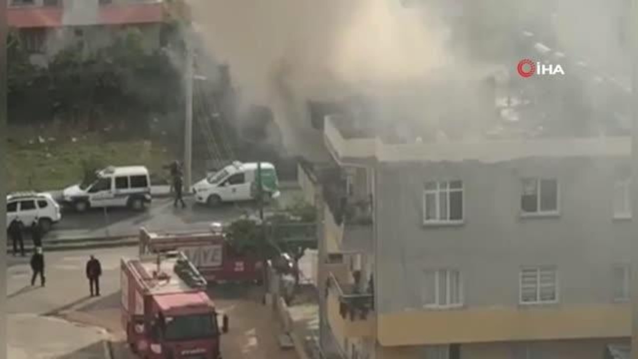 Osmaniye'de ev yangını, 1 kişi dumandan etkilendi