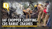 IAF Chopper Carrying CDS General Bipin Rawat Crashes in TN; At Least 5 Dead, 14 On-Board