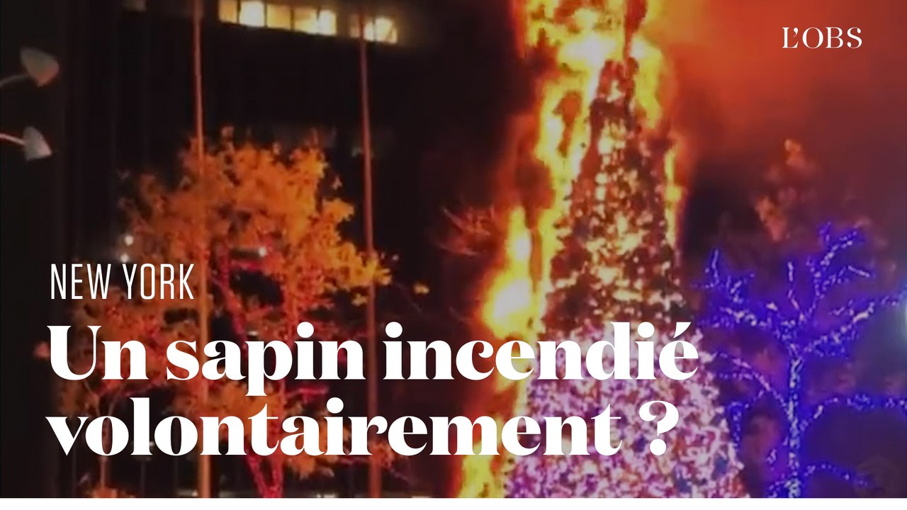Le sapin de Noël de Fox News part en fumée à New York