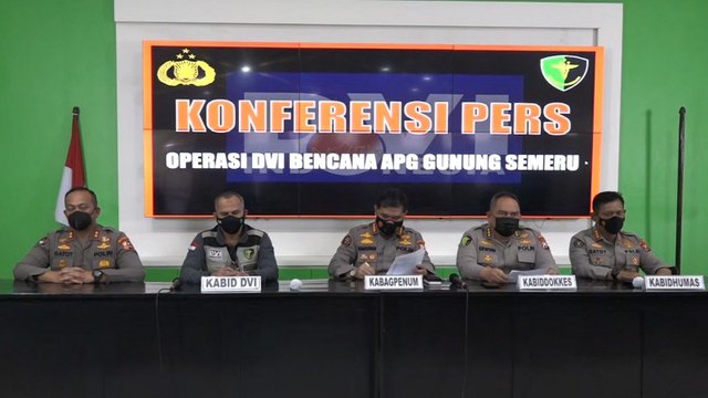 Tim DVI Kembali Identifikasi 7 Jenazah Korban Erupsi Gunung Semeru