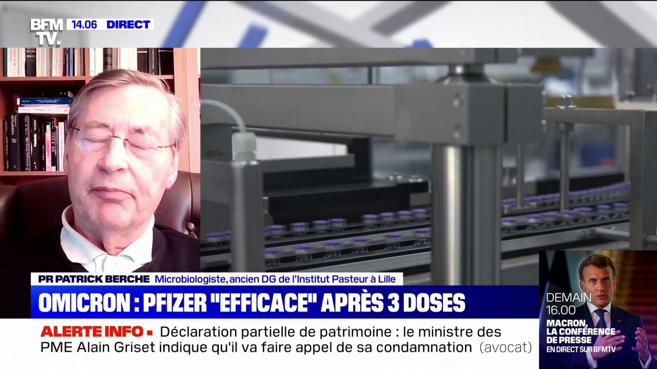 Omicron: le vaccin Pfizer "efficace" après trois doses