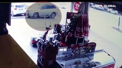 Bursa'da cipin bisikletliyi altına aldığı anlar kamerada