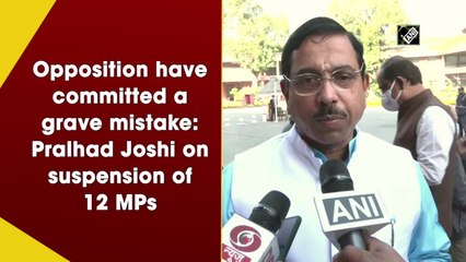 Opposition have committed a grave mistake: Pralhad Joshi on suspension of 12 MPs
