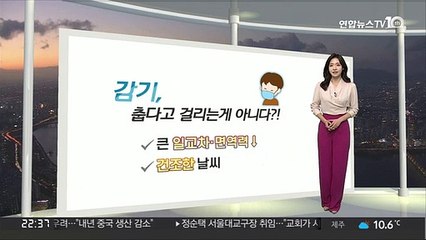 [생활날씨] 감기 걸리기 쉬운 날씨는?…기관지 관리 방법