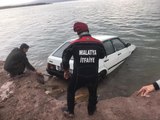 Son dakika haberi! EL FRENİ ÇEKİLMEYEN OTOMOBİL, BARAJ GÖLÜNE UÇTU