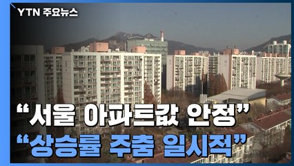 "서울 아파트값 '하락 진입' 직전"..."일시적인 현상" / YTN
