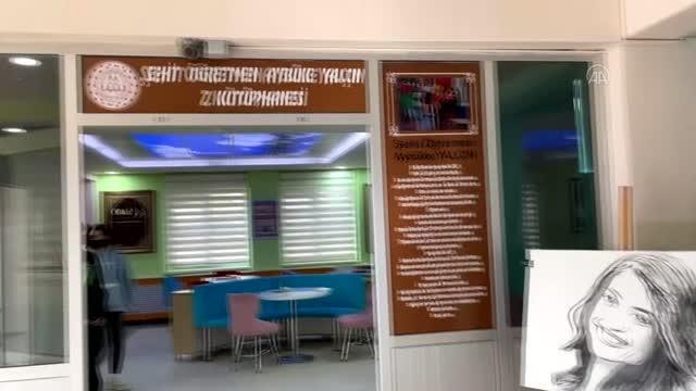Aybüke öğretmenin adı kütüphanede yaşatılacak