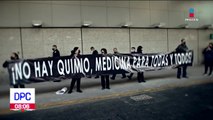¡No hay medicamentos! Padres de niños con cáncer protestan en el AICM
