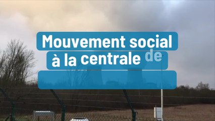 Mouvement social à la centrale de Nogent-sur-Seine