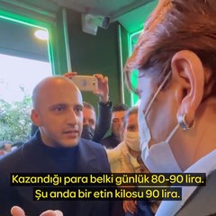 Akşener: Sayın Erdoğan, tutunacak bir dal arayan esnafımızın, gençlerimizin, çiftçilerimizin bu sesini duyacaksın