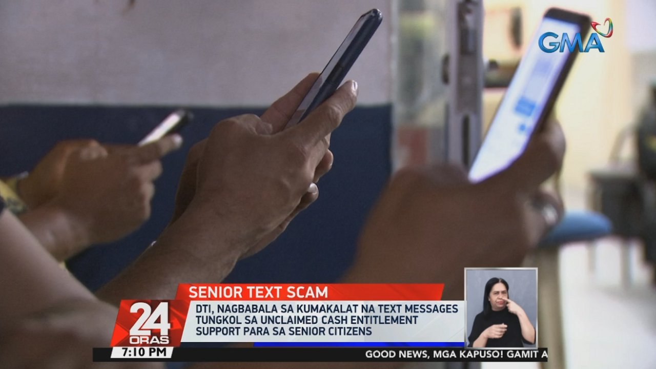 DTI, nagbabala sa kumakalat na text messages tungkol sa unclaimed cash entitlement support para sa senior citizens | 24 Oras