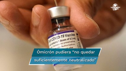 Vacuna antiCovid de Pfizer es "eficaz" contra ómicron tras tres dosis