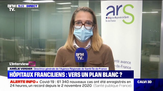 Covid-19: Amélie Verdier (ARS Île-de-France) annonce le déclenchement du plan blanc dans la région dès ce jeudi