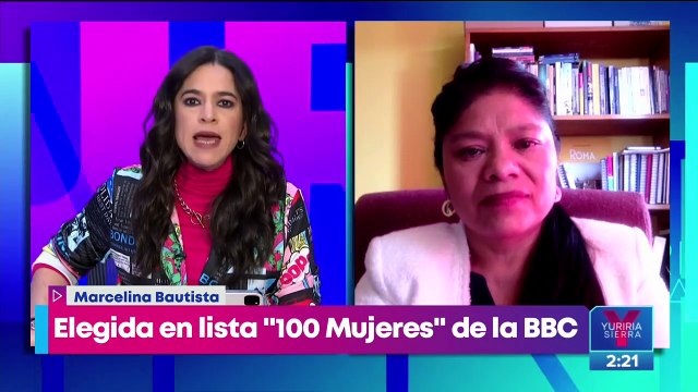 Marcelina Bautista es una de las mujeres más inspiradoras según la BBC