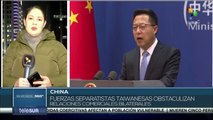 Gobierno de China rechaza empresas separatistas de Taiwán