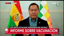 El presidente Luis Arce anunció que desde este jueves se vacunará a niños a partir de los cinco años