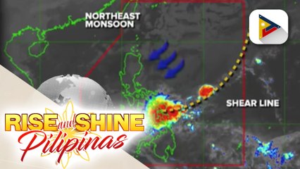 PTV INFO WEATHER: Amihan, patuloy na umiiral sa malaking bahagi ng Luzon; shear line  nagdadala ng maulap at makulimlim na kalangitan na may kasamang pag-ulan