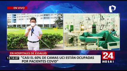 Descargar video: EsSalud: Casi el 60% de camas UCI están ocupadas por pacientes Covid-19