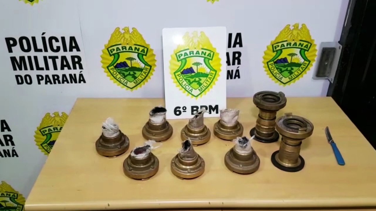 Homem é detido com ponteiras de metal, removidas de mangueiras de empresa às margens da BR-277