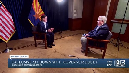 Governor Ducey talks about the ongoing border crisis