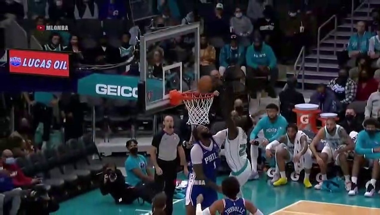 Thors first NBA bucket is a vicious slam over Drummond