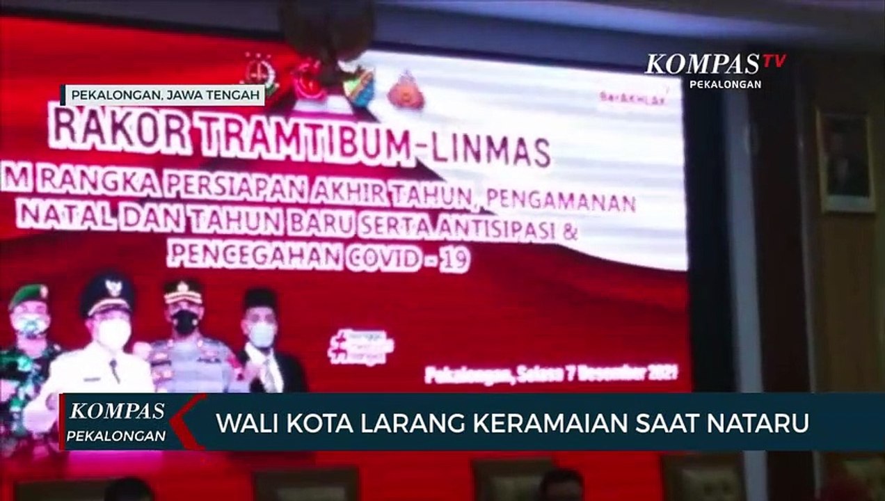 Wali Kota Pekalongan Larang Keramaian Saat Natal dan Tahun Baru