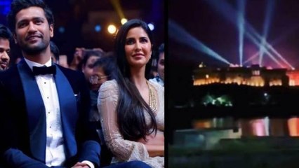 Vicky Kaushal Katrina Kaif की संगीत सेरेमनी , सामने आए वीडियो में दिखा खूबसूरत नजारा | FilmiBeat