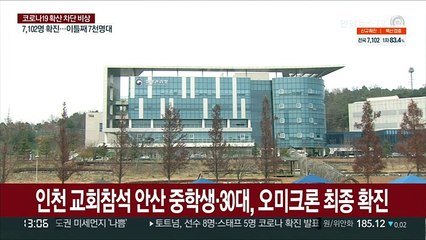 인천 교회참석 안산 중학생·30대, 오미크론 최종 확진