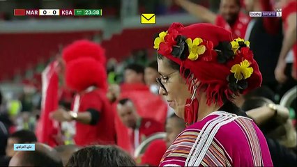 الشوط الاول مباراة السعودية والمغرب بطولة كأس العرب 7-12-2021