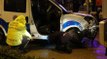 Kavga ihbarına giden iki polis aracı çarpıştı