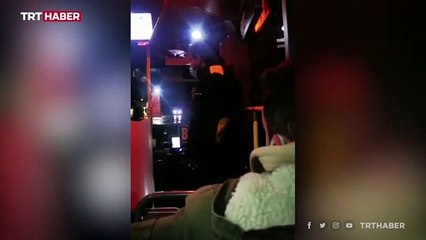 Araçtan indirilmeye çalışılan yolcu: Lütfen şoförü işe geri alsınlar