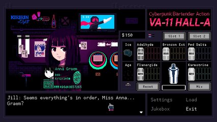 Cyberpunk Bartender Action VA-11 Hall-A - Trailer final
